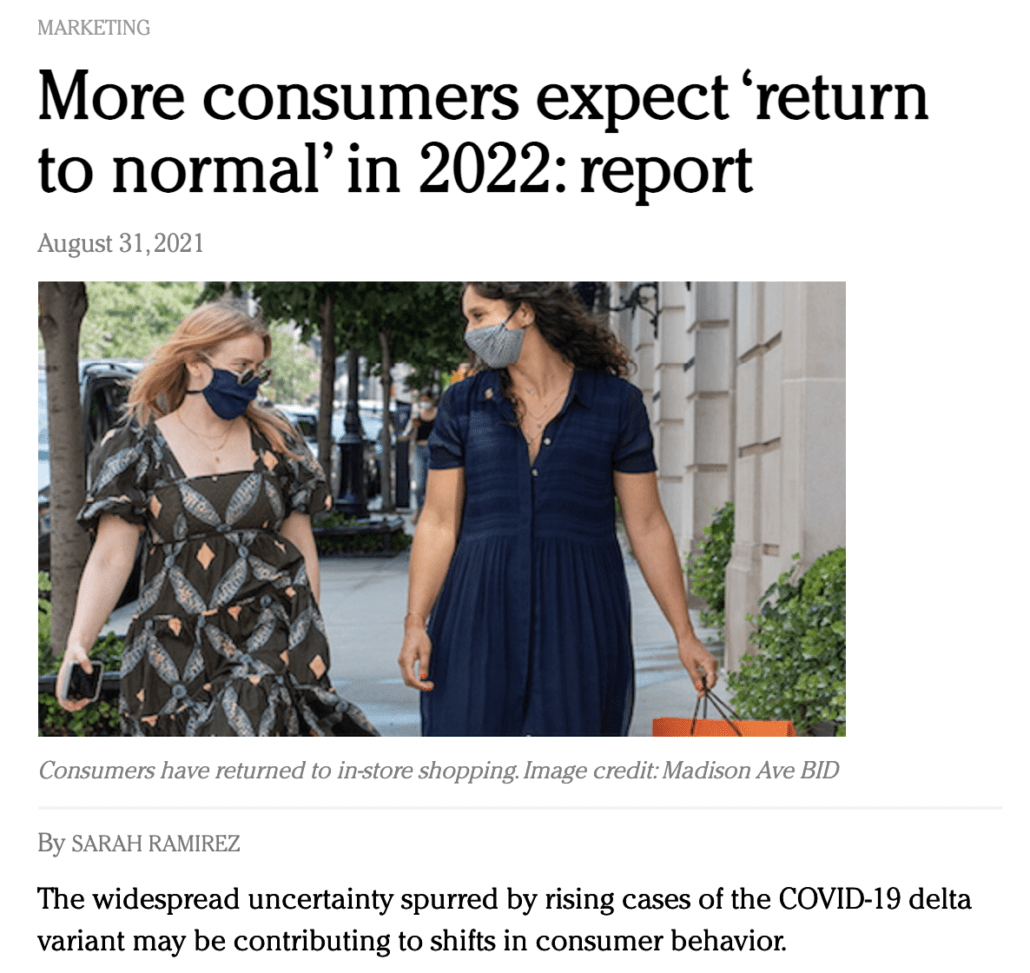 luxury daily customers return to normal
