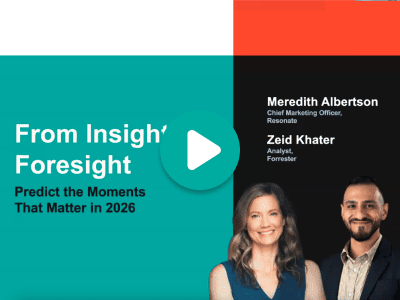 From Insight to Foresight: Predict the Moments That Matter in 2026