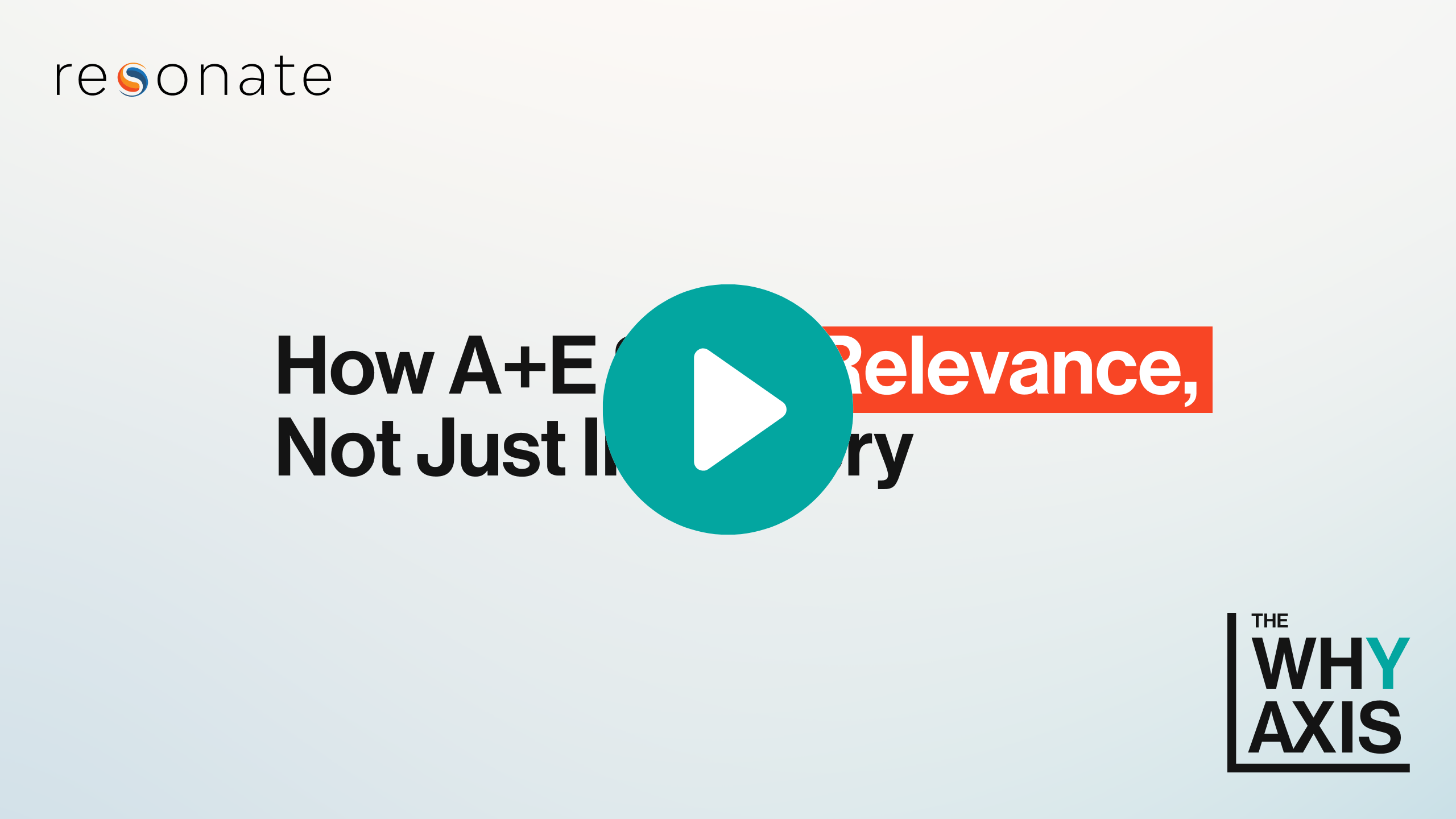 The Why Axis: How A+E Global Media Builds Audience Intelligence for Ad Sales